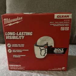 Milwaukee 48-73-1420 BOLT FullFace Shield Clear Dual Coat Lens for Hard Hats