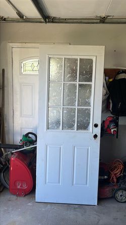 Door  32 by 80،  entry with metal.