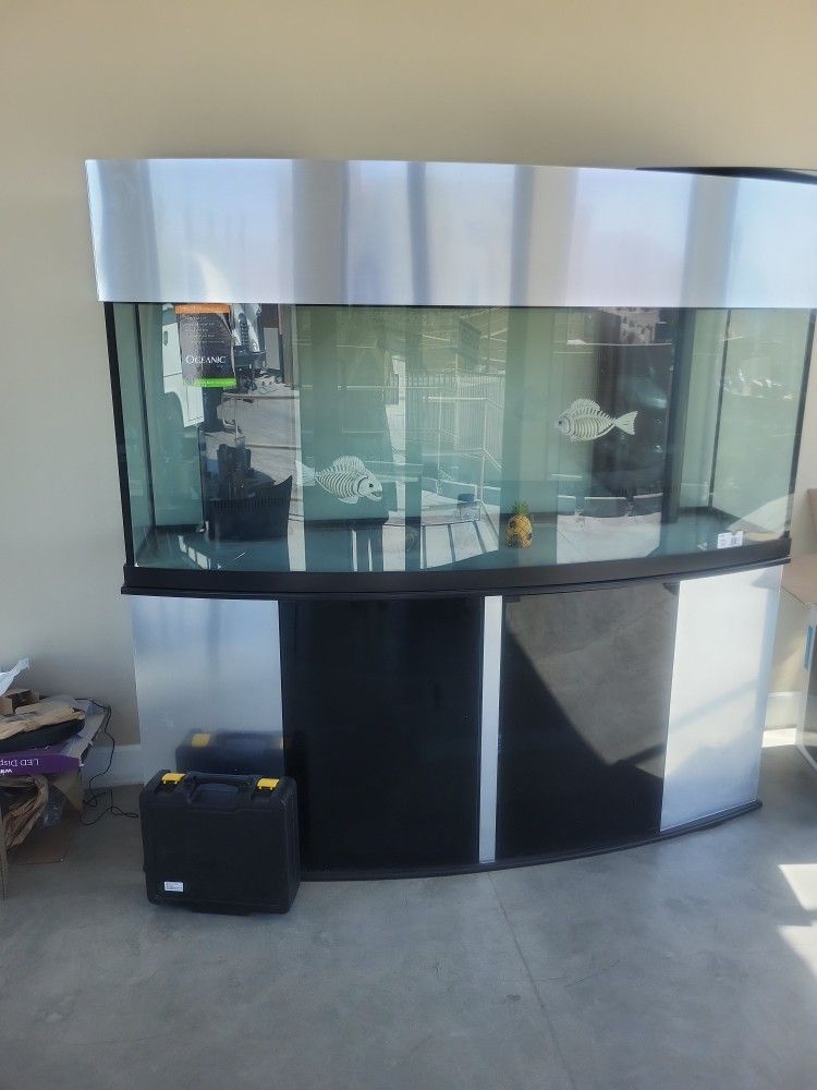 90-gallon corner aquarium