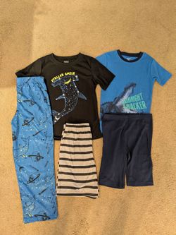 2 Carter's Kid Boys Size 8 Pajama Sets~New~Price Includes All 5 Pieces