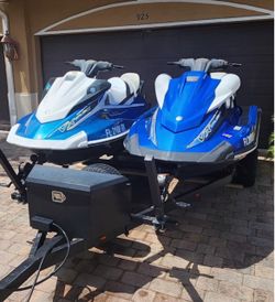 Pair of Yamaha VX Cruiser Jet Skis with Trailer