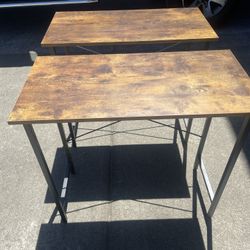 2-Wood & Metal Side or End Tables *Like New*Delivery Available* 