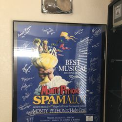 Monty Python Spam A Lot Poster Signed By  Cast  Gallo Theatre In 2011 28X22
