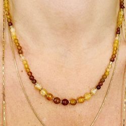 Semi-precious Gemstones Necklace 
