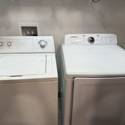 Whirlpool Top Load Washer and Samsung front load electric dryer