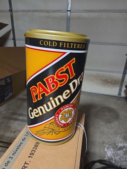 PABST Genuine Draft Half Can Beer Lights
