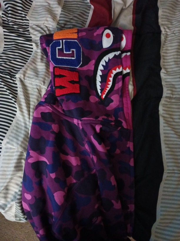 Purple Bape hoodie XL