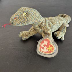 TY Beanie Baby Lizard Kimono Dragon Named Scaly 