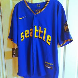 Seattle Mariners Jersey Adult Size Large New