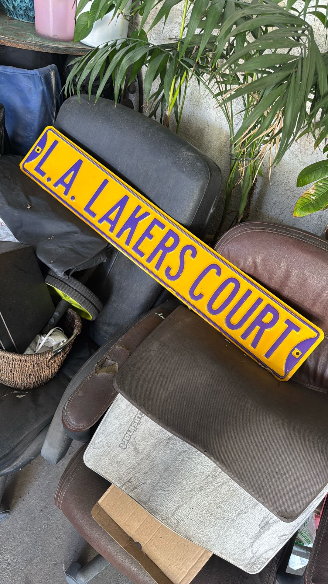 Authentic Street Sign Los Angeles Lakers Court Street Sign