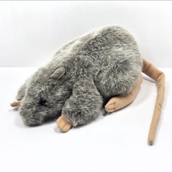 Folkmanis Folktails Grey Rat Hand Puppet Plush 12" Stuffed Animal Rodent Mouse