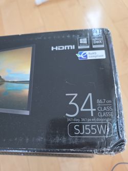 Samsung SJ55W 34” Ultra-Wide Monitor – Excellent Condition