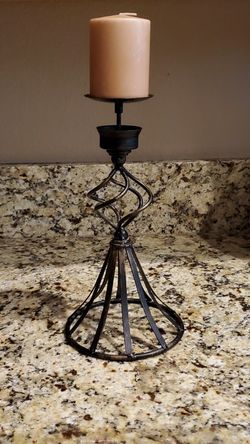 Tall Metal Candleholder