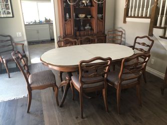 Dining table with 8 chairs