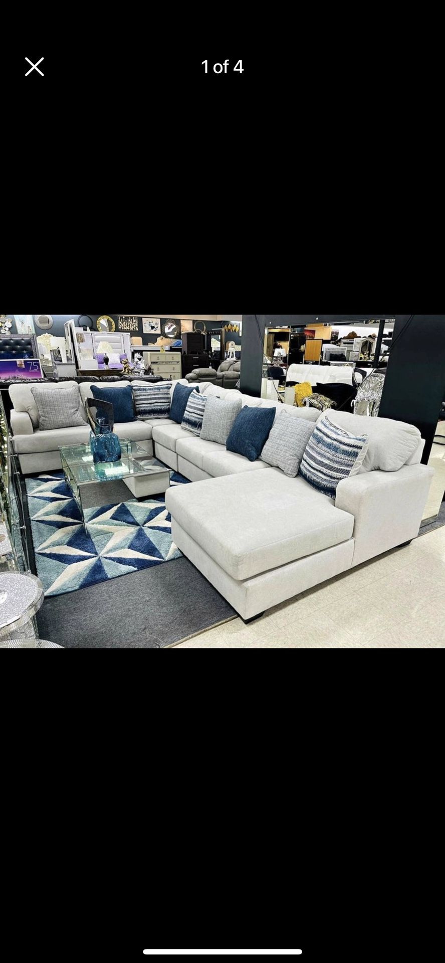 Chaise Sectional Sofa Loveseat 