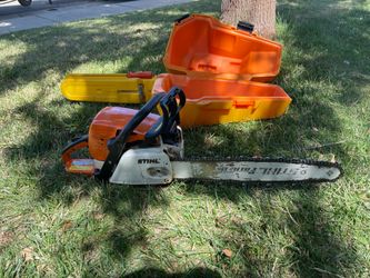 STIHL MS 290 Farm Boss is a legendary 56.5cc gasoline-powered chainsaw With Hard Carrying Case/Motosierra