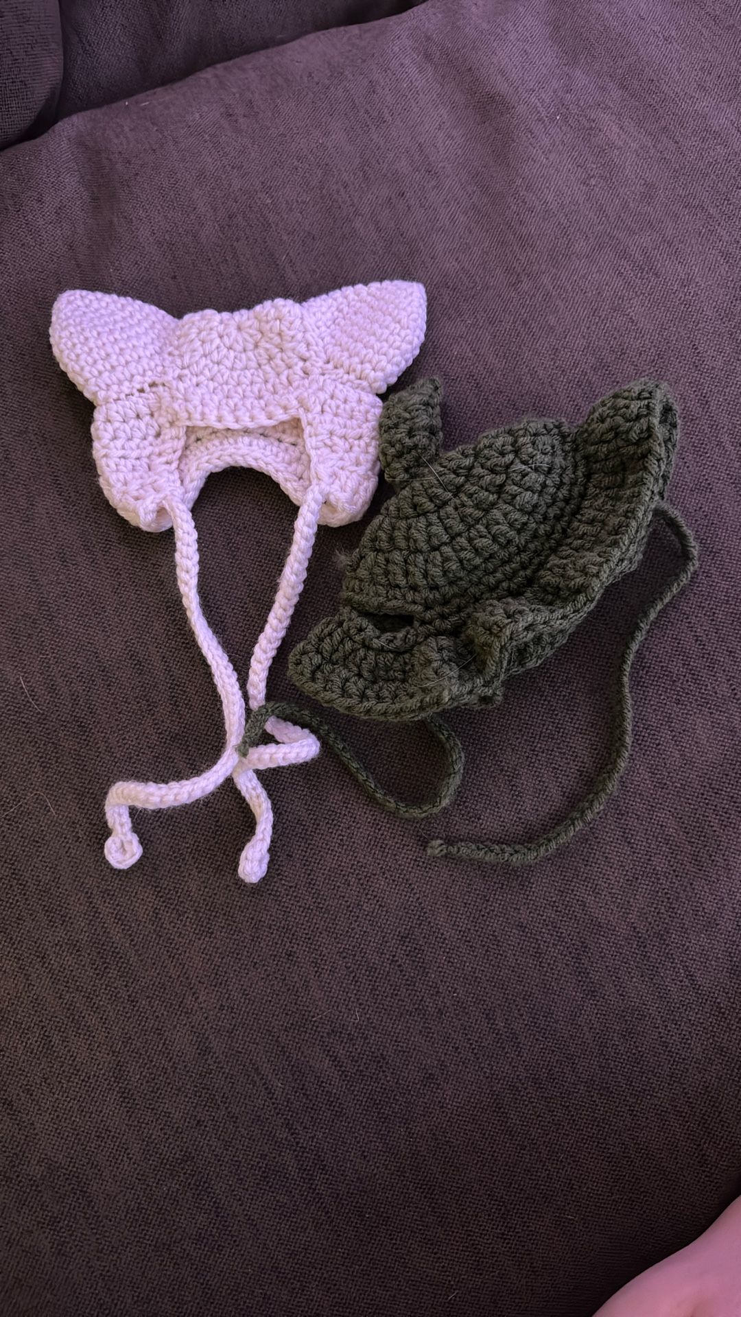 customs crochet pet hats