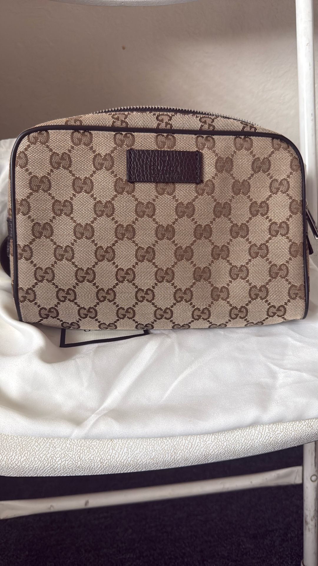 Gucci Monogram Belt Bag Dark brown