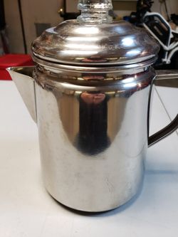 Brand New Stainless Steel Coleman 12 Cup Percolating Coffee Maker
