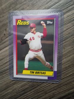 Topps Tim Birtsas Cincinnati Reds Baseball Card