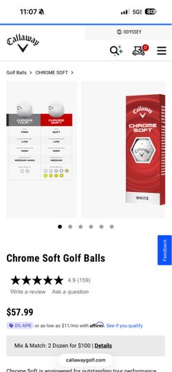 Callaway soft Chrome Golf Ball