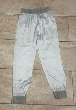 Silk long pants