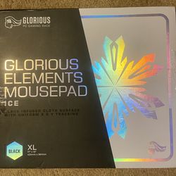 Glorious Elements Mousepad Ice - XL Mouse Pad - Glass Infused Flexible Cloth Computer Desk Pad for Speed Gaming