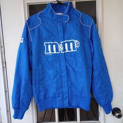Vintage Chase Authentics M&M’s NASCAR Women’s Jacket Large #38 Blue