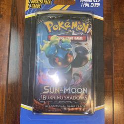 Pokemon Burning Shadows Blister Pack with 5 Extra Cards (1 Foil) Brand New/Sealed!