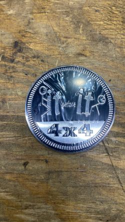 4 x 4 Metal Automotive Badge