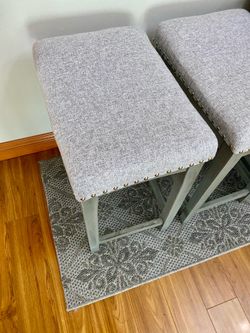 Counter Height Gray Barstools (Set of 4)