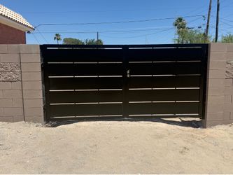 Modern metal gates