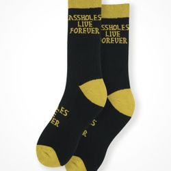 Assholes Live Forever Socks