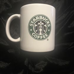 Starbucks Mug White Ceramic  4” High