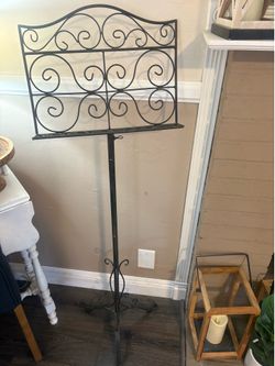 Metal rack music stand book stand