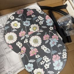 Small coffee table   Double layer   Flower design   Metal frame