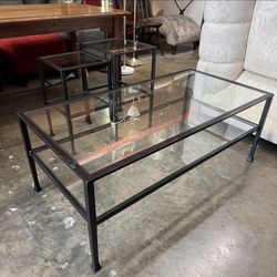 Pottery Barn Tanner Rectangular Coffee Table Good Condition 