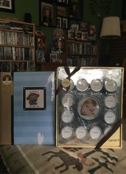 Brand New Carter’s Baby’s First Memory Book and 12 Month Frame