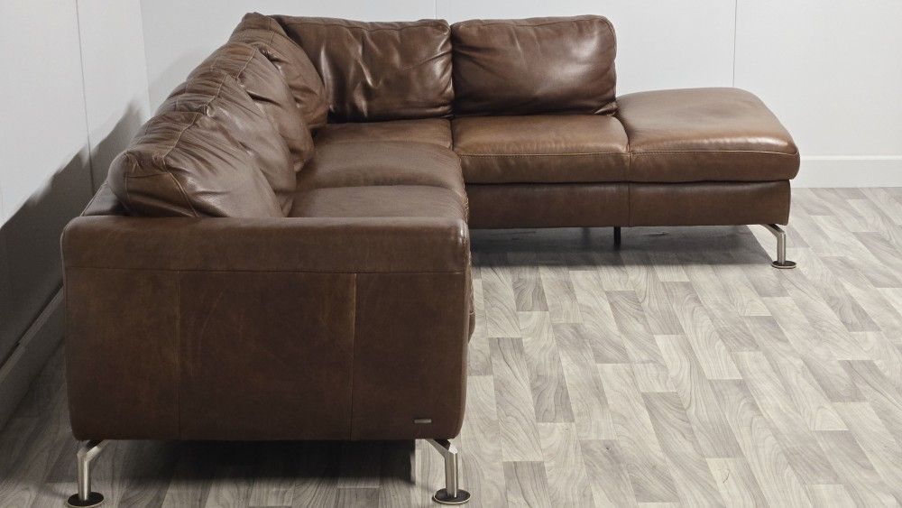 Natuzzi Top Grain Leather Sectional