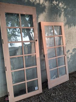 Glass interior door
