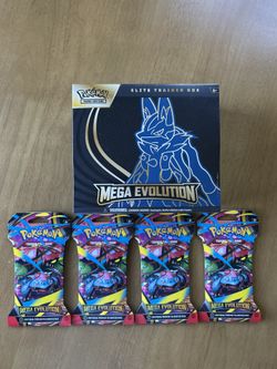 Pokemon Mega Evolutions Lucario ETB Sleeved Booster