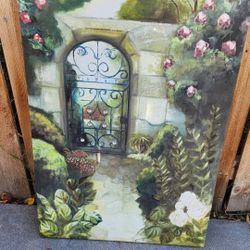 Garden Scene *  Wall Art Large