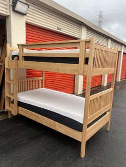 Twin Bunk Bed Solid Wood 🪵 