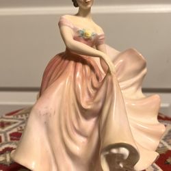 1950S ROYAL DOULTON BONE CHINA PORCELAIN FIGURINE THE POLKA HN 2156 ENGLAND