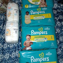 Diaper purge Pampers & Huggies Newborn Sz 1 & 2