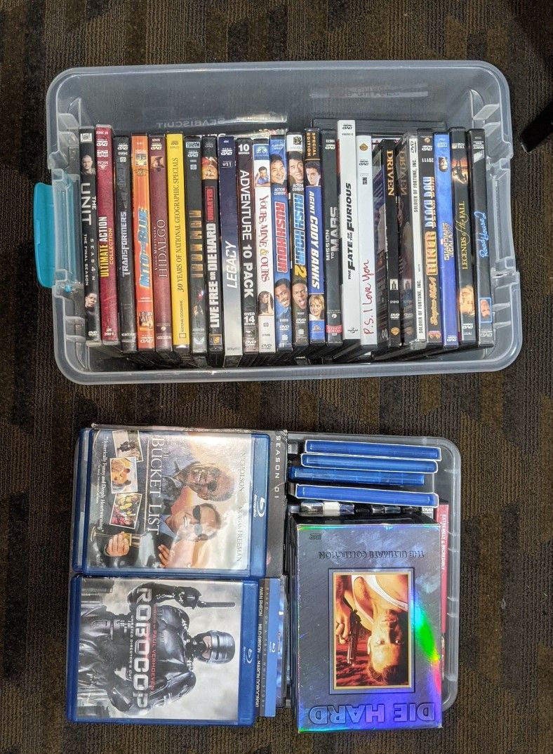 DVDs & blu-rays.
