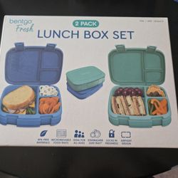 Kid Bentgo Lunch Box Set - 2 Pack New