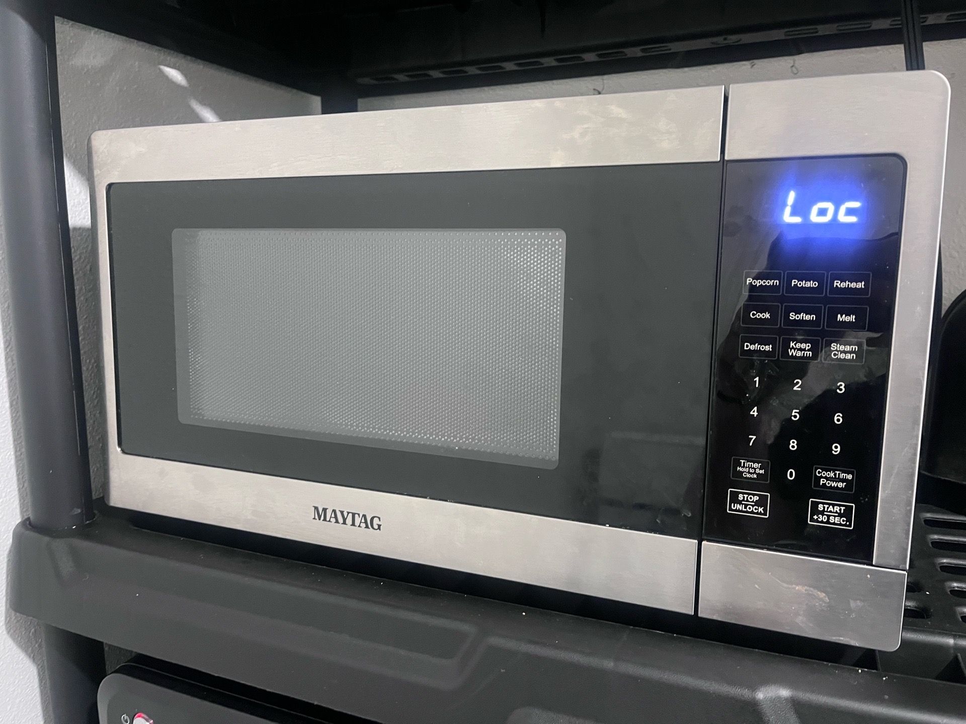 microwave maytag stainless steel