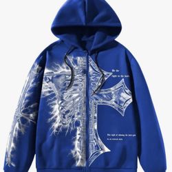 Y2k Goth Hoodie Sweatshirt with Pockets