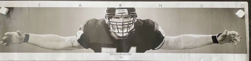 BRIAN URLACHER "UNSIGNED" BEAR HUG POSTER!